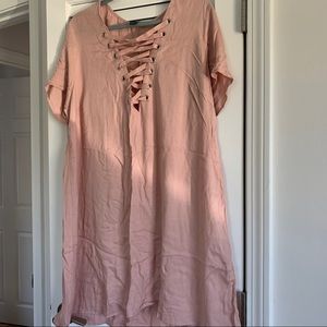 COPY - Forever 21 Plus 2x cross cheat shift dress